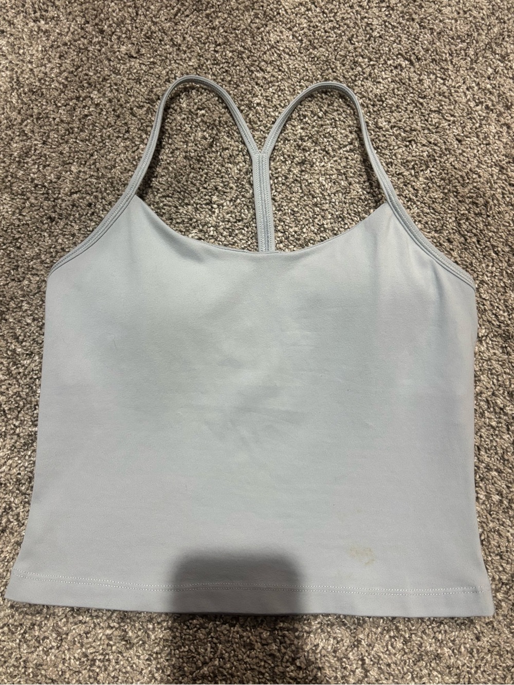Light Blue/gray Women's Tank Top with T-Back